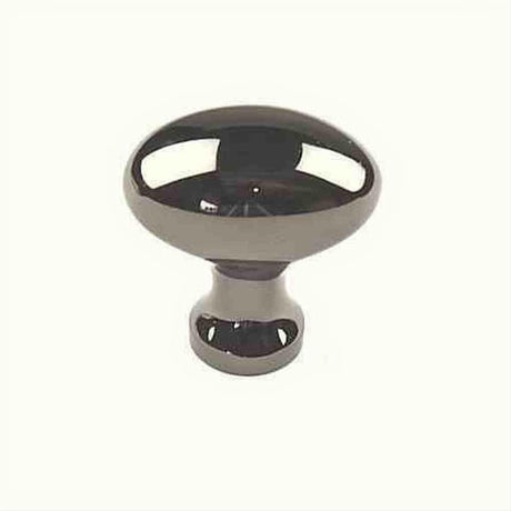Century Hardware 10302-NB Elite 1" DIA Oval Cabinet Knob Black Nickel