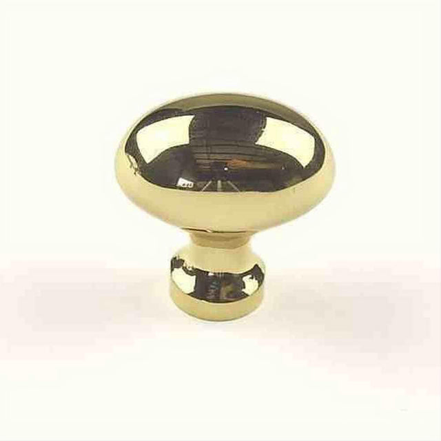 Century Hardware 10306-3 Elite 1-1/4" DIA Oval Cabinet Knob Polished Brass