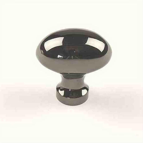 Century Hardware 10306-NB Elite 1-1/4" DIA Oval Cabinet Knob Black Nickel