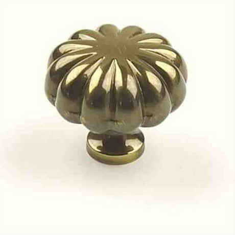 Century Hardware 10335-PA Plymouth 1-1/4" DIA Mushroom Cabinet Knob Polished Antique