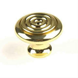 Century Hardware 10905-33 Galaxy 1-1/4" DIA Mushroom Cabinet Knob Polished Brass