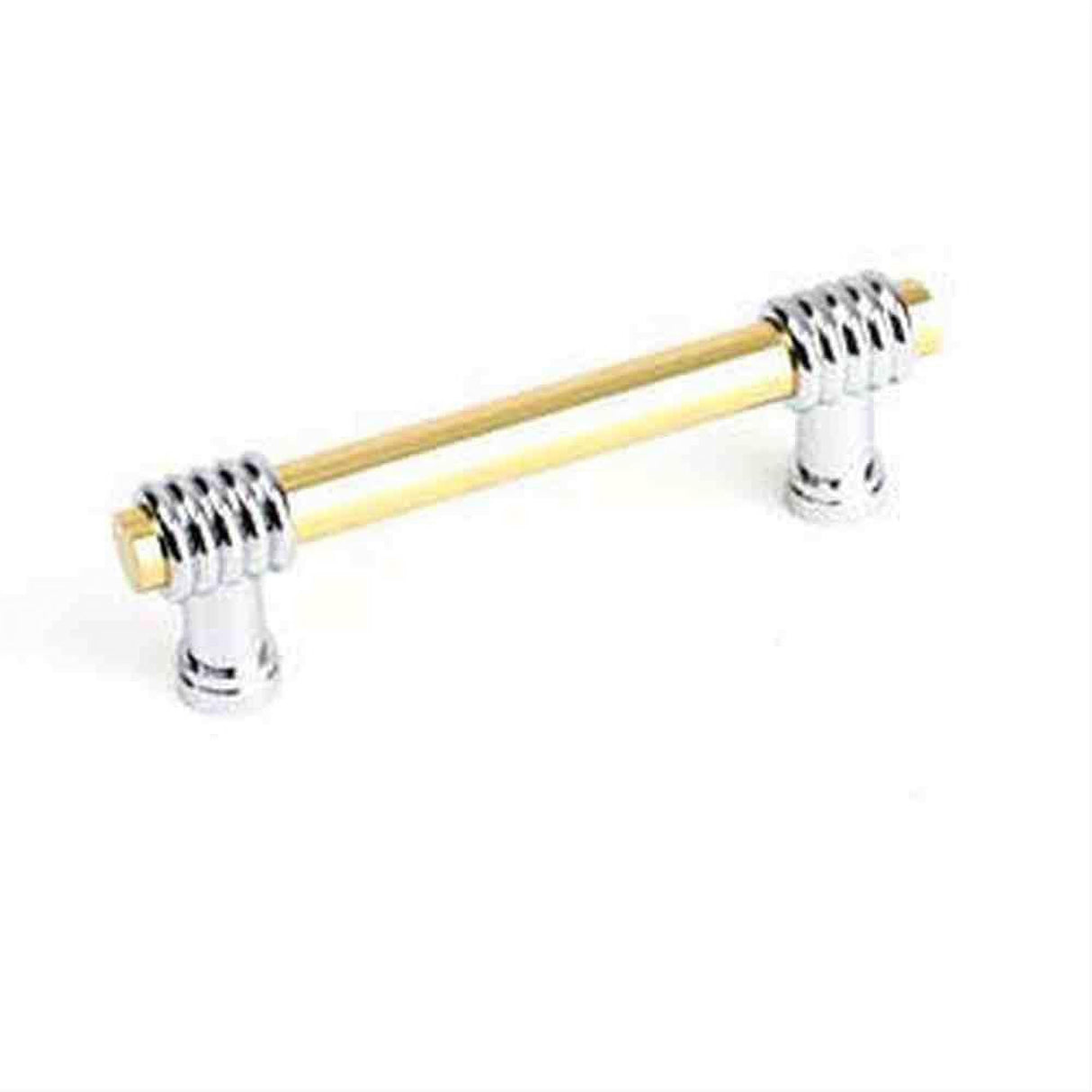 Century Hardware 10933-326 Galaxy 3" Centers Cabinet Pull Polished Brass/Polished Chrome