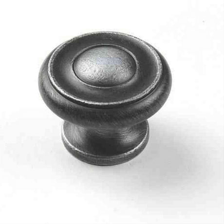 Century Hardware 11428-WP Plymouth 1-1/2" DIA Mushroom Cabinet Knob Weathered Pewter