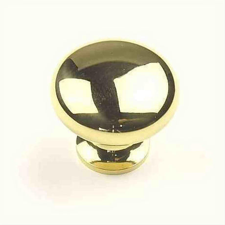 Century Hardware 12016-3 Saturn 1-1/4" DIA Mushroom Cabinet Knob Polished Brass