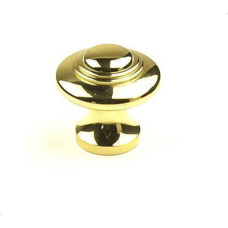 Century Hardware 12927-3 Hartford 1-3/8" DIA Mushroom Cabinet Knob Polished Brass
