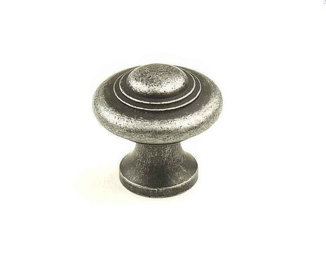 Century Hardware 12927-AS aged silver cabinet knob