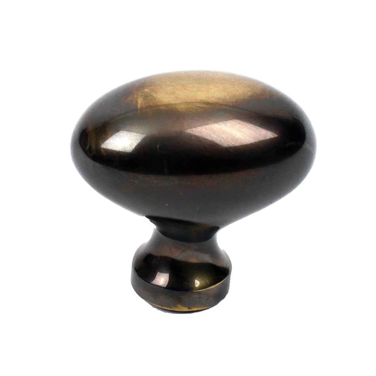 Century Hardware 13117-PA Plymouth 1-3/8" DIA Oval Cabinet Knob Polished Antique
