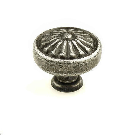 Century Hardware 15326-AS Hartford 1-1/4" DIA Mushroom Cabinet Knob Aged Silver