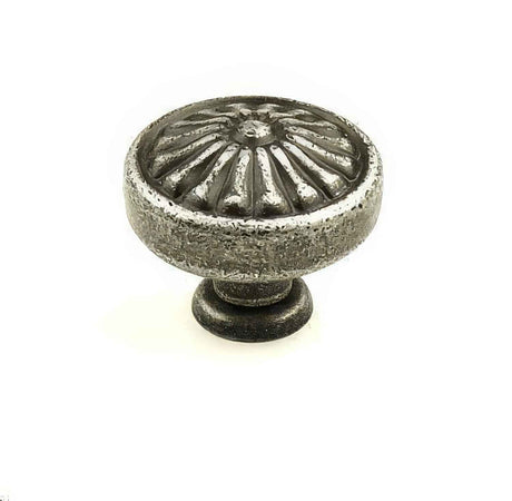 Century Hardware 15326-AS aged silver cabinet knob