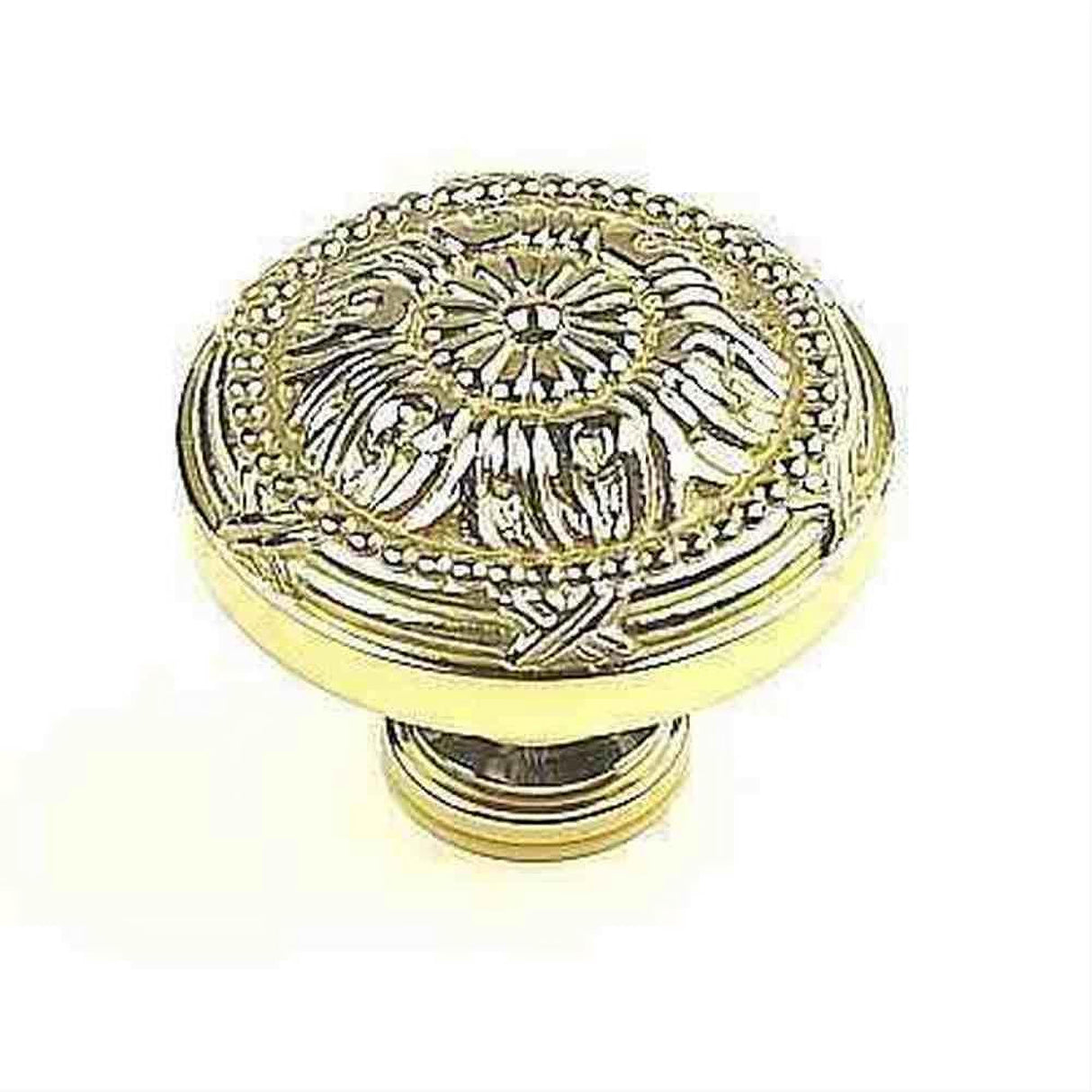 Century Hardware 18018-3 Georgian 1-1/2" DIA Designer Cabinet Knob Polished Brass