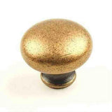 Century Hardware 20606-AC Milan 1-1/4" DIA Mushroom Cabinet Knob Antique Copper