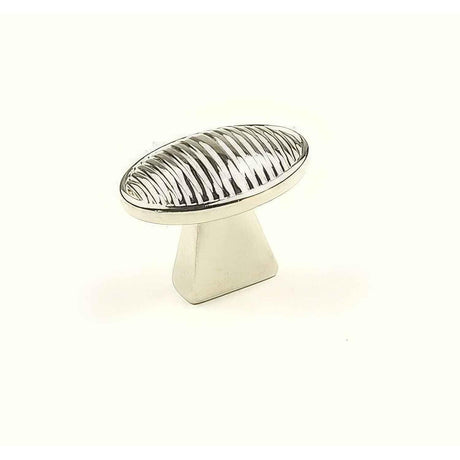 Century Hardware 22628-14 Athena 1-1/2" DIA Oval Cabinet Knob Polished Nickel