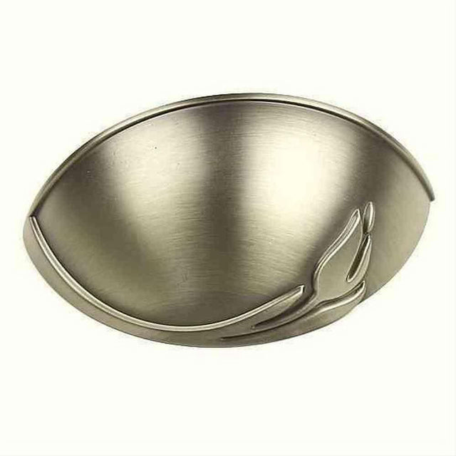 Century Hardware 24171-APH Tulip 3-1/2" CentersCup Pull Aged Pewter Hand Polished