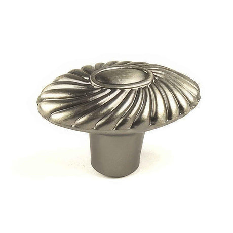 Century Hardware 26709-APH Orchid 1-5/8" DIA Oval Cabinet Knob Brushed Antique Pewter