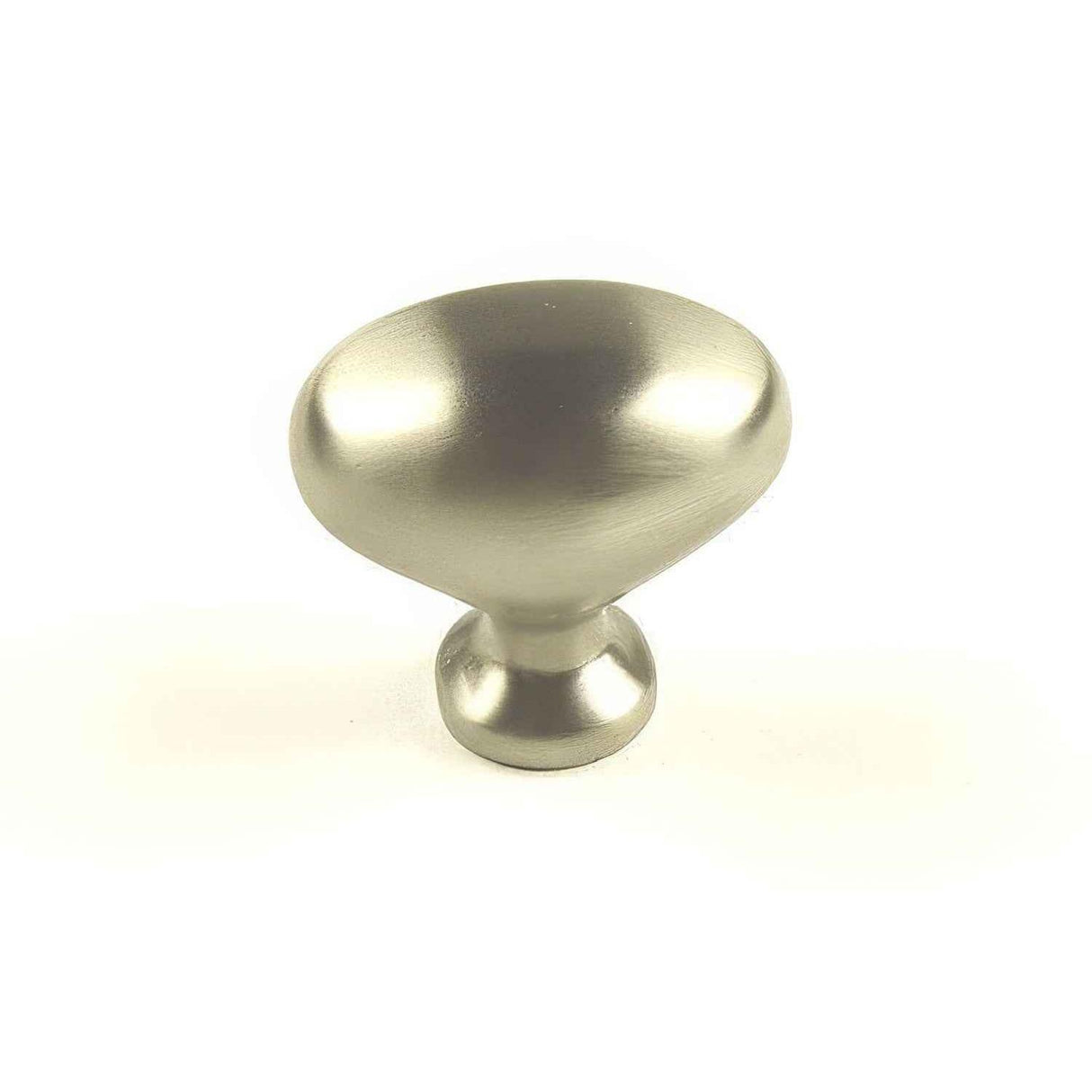Century Hardware 27117-DSN Glacier 1-3/8" DIA Oval Cabinet Knob Dull Satin Nickel