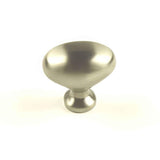 Century Hardware 27117-DSN Glacier 1-3/8" DIA Oval Cabinet Knob Dull Satin Nickel