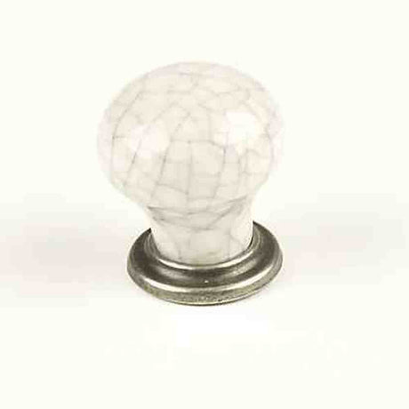 Century Hardware 27415-APGY antique pewter/grey crackle cabinet knob