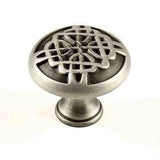 Century Hardware 29217-WP Highlander 1-3/8" DIA Mushroom Cabinet Knob Weathered Pewter