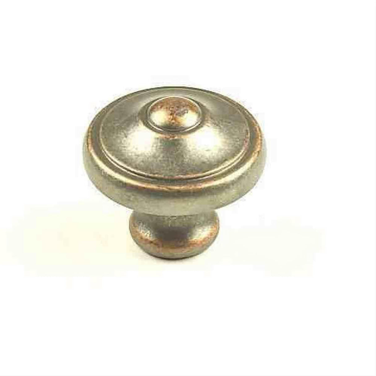 Century Hardware 29225-WNC Country 1-3/16" DIA Mushroom Cabinet Knob Weathered Nickel / Copper