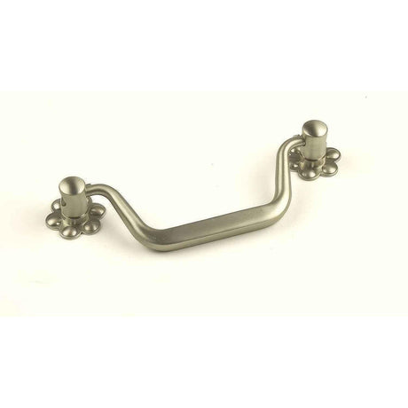 Century Hardware 29236-DSN Country 96 MM Centers Drop Down Cabinet Pull Dull Satin Nickel