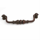 Century Hardware 40348-NR Savannah 5-1/16" Centers Drop Down Cabinet Pull Natural Rust