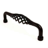 Century Hardware 42449B-MB Saxon 8" Centers Birdcage Cabinet Pull Matt Black