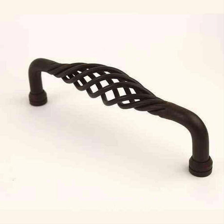 Century Hardware 42449B-NR Saxon 8" Centers Birdcage Cabinet Pull Natural Rust