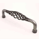 Century Hardware 42449B-WI Saxon 8" Centers Birdcage Cabinet Pull Wrought Iron
