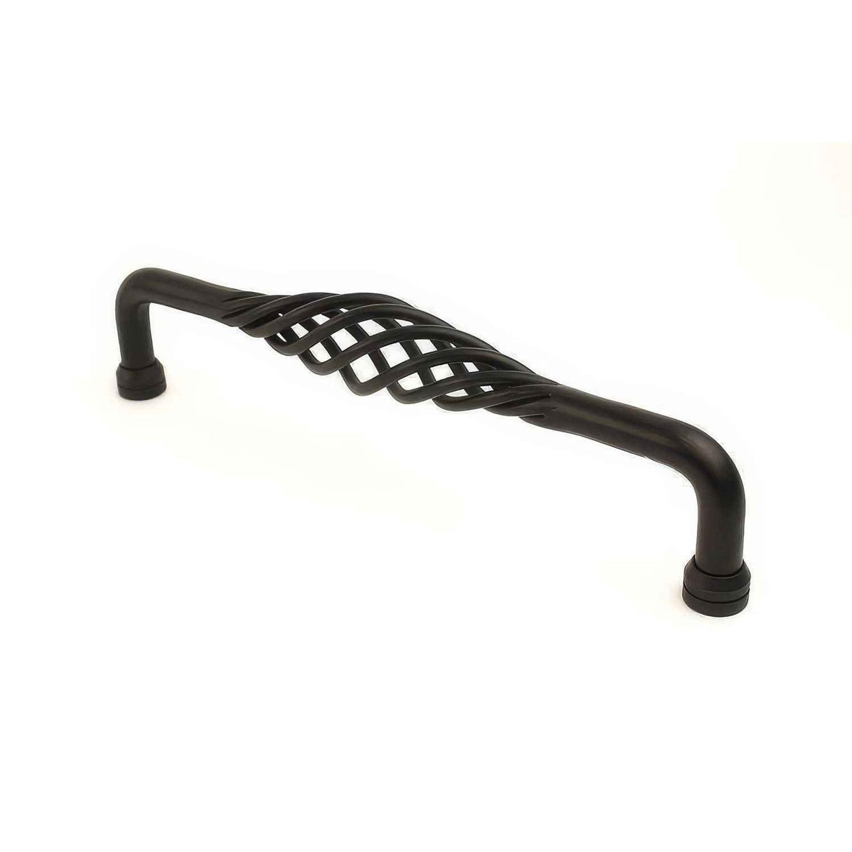Century Hardware 42449D-MB Saxon 10" Centers Birdcage Cabinet Pull Matt Black