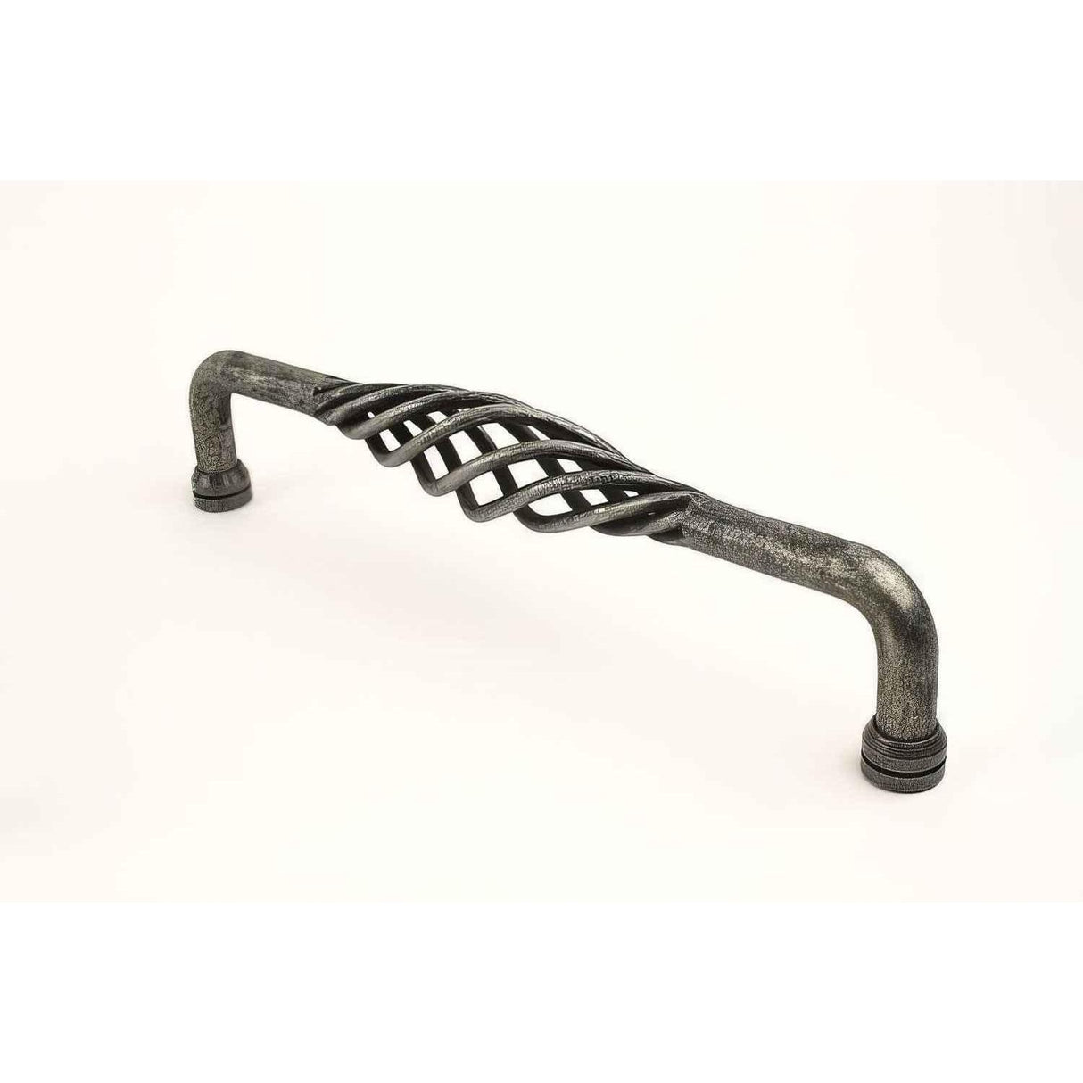 Century Hardware 42449D-WI Saxon 10" Centers Birdcage Cabinet Pull Wrought Iron