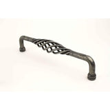 Century Hardware 42449D-WI Saxon 10" Centers Birdcage Cabinet Pull Wrought Iron