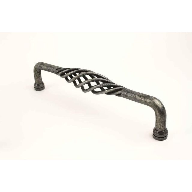 Century Hardware 42449D-WI Saxon 10" Centers Birdcage Cabinet Pull Wrought Iron