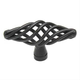 Century Hardware 44002-MB Orleans 2-3/8" Overall Length Wrought Iron Birdcage Cabinet Knob Matt Black