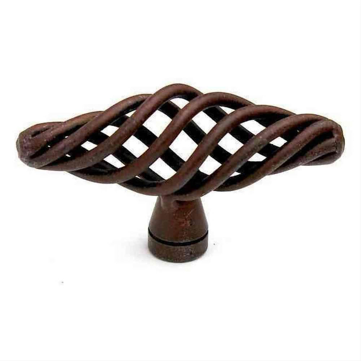 Century Hardware 44002-NR Orleans 2-3/8" Overall Length Wrought Iron Birdcage Cabinet Knob Natural Rust