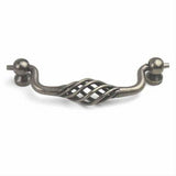 Century Hardware 44037-APM Orleans 4" Centers Wrought Iron Drop Down Cabinet Pull Antique Pewter