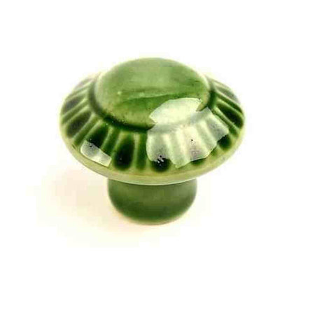 Century Hardware 51027-GGR glazed green cabinet knob