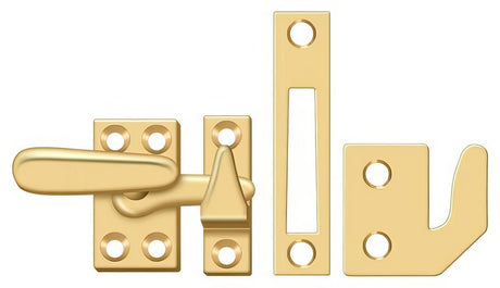 Deltana CF066CR003 lifetime polished brass casement latch