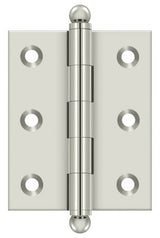 Deltana CH2520U14 polished nickel finial