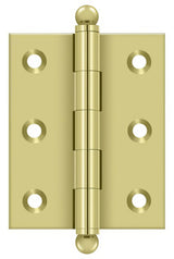 Deltana CH2520U3-UNL unlacquered finial