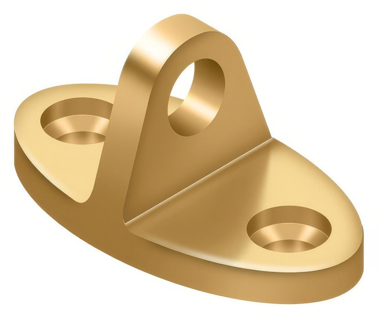 Deltana CHE4CR003 lifetime polished brass cabin hook eye