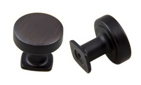 Crown Cabinet Hardware CHK121810B oil rubbed bronze round cabinet knob