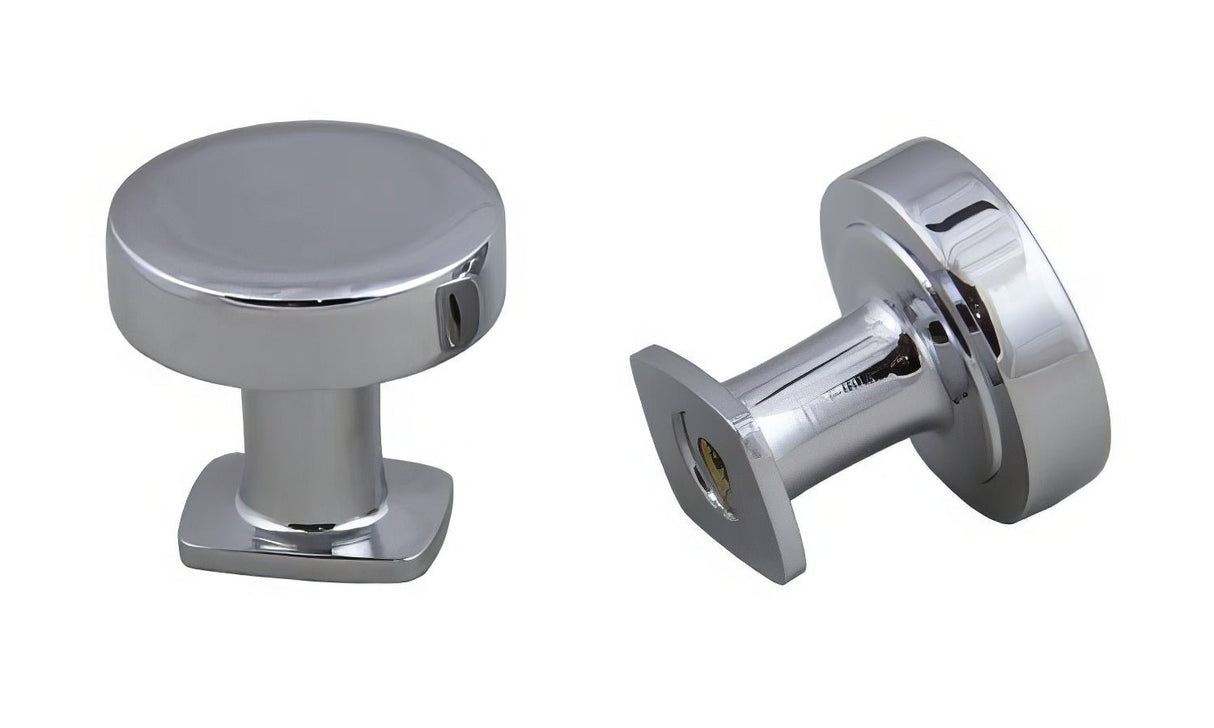 Crown Cabinet Hardware CHK1218PC polished chrome round cabinet knob
