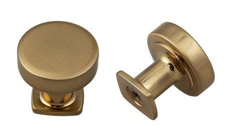 Crown Cabinet Hardware CHK1218RG rose gold round cabinet knob