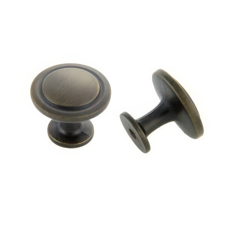 Crown Cabinet Hardware CHK80960ABSB antique satin brass cabinet knob