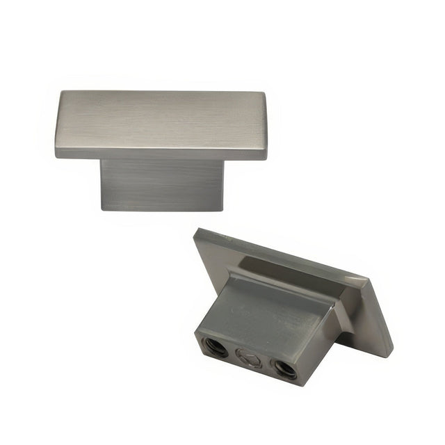 Crown Cabinet Hardware CHK81021SN 1-1/4" Square Cabinet Knob Satin Nickel, front view