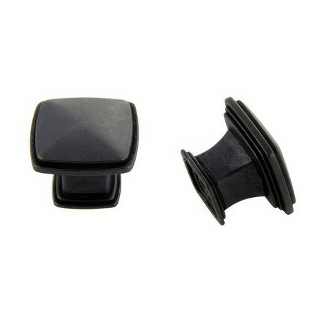 Crown Cabinet Hardware CHK81091DACM weathered black square cabinet knob