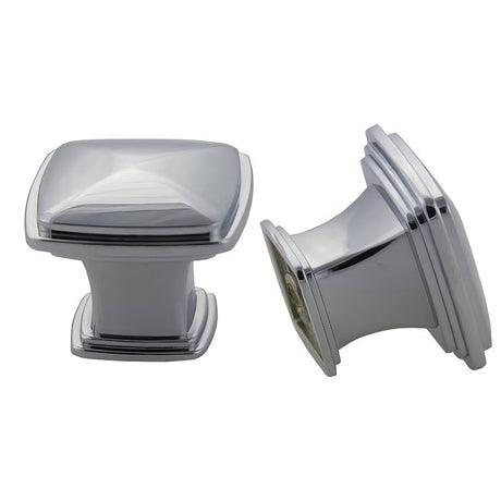 Crown Cabinet Hardware CHK81091PC polished chrome square cabinet knob