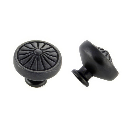 Crown Cabinet Hardware CHK81353DACM weathered black cabinet knob