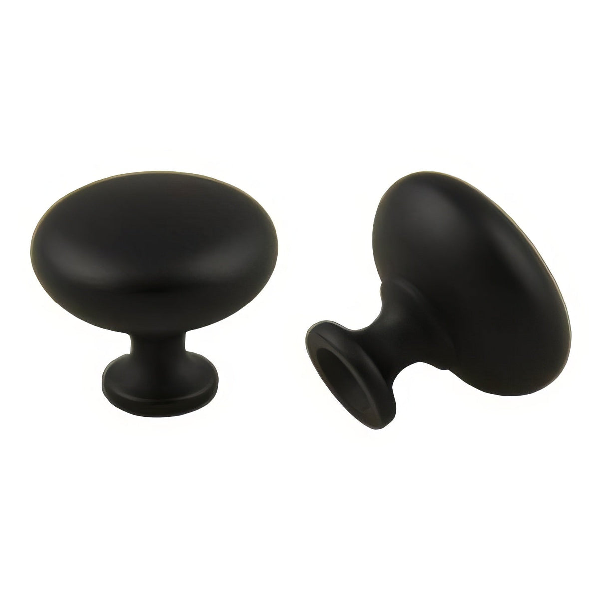 Crown Cabinet Hardware CHK81361BK matte black mushroom cabinet knob