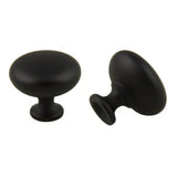 Crown Cabinet Hardware CHK81361BK matte black mushroom cabinet knob